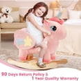 thumbnail image 7 of FUNLIO Unicorn Baby Rocking Horse, Rainbow Fairy Toddler Pink, 7 of 7