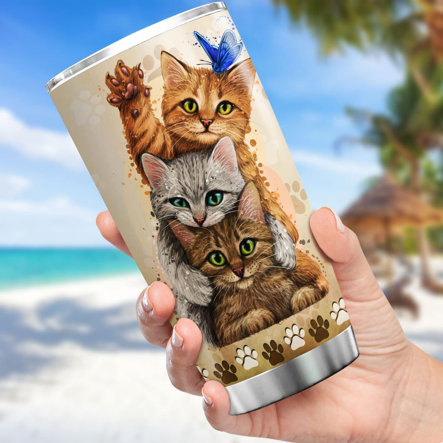 Cat Tumbler, Funny Cat Gifts for Cat Lovers, Cat Travel Mug/Coffee Mugs/Water  Bottle, Cat Lover Gifts for Women, Cute Cat Stuff/Decor for Cat Lovers, Cat  Themed Gifts for Women, Girls - Cat