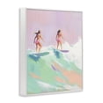 thumbnail image 2 of Stupell Industries Contemporary Two Surfing Girls on Wave White Framed Giclee Art, 24 x 30, by The Prints Vibe, 2 of 8