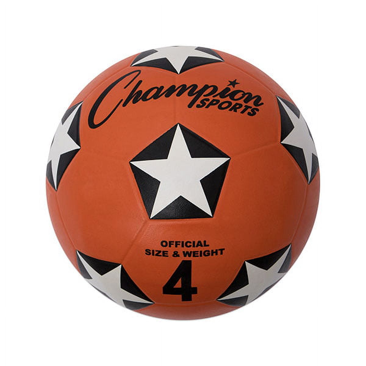 Champion Sports Rubber Cover Soccer Ball Set Size 4