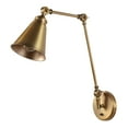 thumbnail image 2 of Safavieh Ezra Antique Two Light Wall Sconce, Brass Gold, 2 of 4