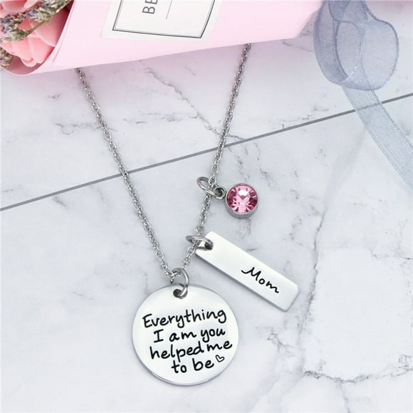 Dvkptbk Jewelry Pendant Day Necklace from Daughter Mom Birthday Gift Necklace for Mom Daughter Gifts Home Decoration