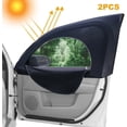 thumbnail image 1 of 2 Pieces Baby Car Sun Shade, for Privacy and Sun Protection, Block UV Rays, for Children and Pets Window Sun Shade for All Cars (Front Window), 1 of 4
