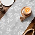 thumbnail image 4 of Spring Flowers Table Runner 90 Inches Long,Dining Table Runners Dresser Scarves,Rustic Farmhouse Floral Plants Gray Kitchen Coffee Tablerunner for Tabletop Party Birthday Holiday Wedding 13"x90", 4 of 8
