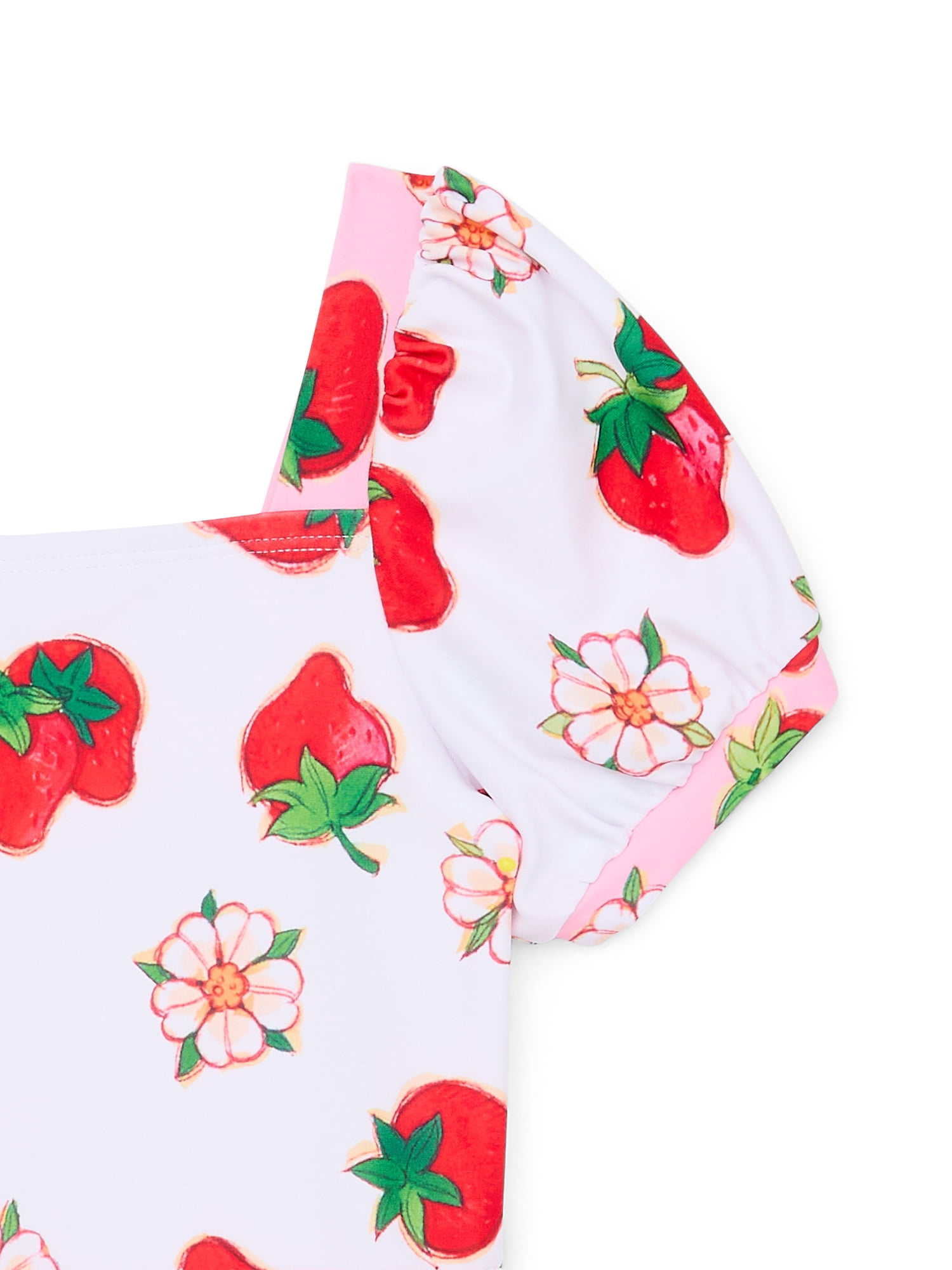 Character Toddler Girl Puff- Sleeve One- Piece Swimsuit, Sizes 12M-5T