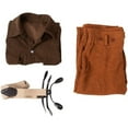 thumbnail image 6 of Titanic Jack Dawson Tops Pants Overalls Outfits Full Set Halloween Carnival Suit, 6 of 7