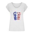 thumbnail image 4 of Usmisi 4th of July Tank Tops Loose Fit Breathable Patriotic Shirts Vest Womens Fashion Independece Day Graphics V-Neck Sleeveless Summer Blouses White xl, 4 of 4