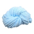 thumbnail image 4 of Hilo de chenilla grueso, lavable, calibre 7, hilo de felpa, fibras acrílicas, hilo voluminoso Azul claro, 4 of 9