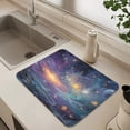thumbnail image 6 of Dish Drying Mat Absorbent Dish Drainer Kitchen Counter 15.7x11.8inch Dish Drying Pad for Countertops Sinks Draining Racks Vibrant and Colorful Universe, 6 of 9