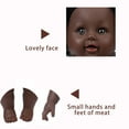 thumbnail image 4 of Sulgyt African American Realistic Baby Poseable Dolls Cloth + Vinyl, Black, 12", 4 of 6