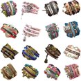 thumbnail image 1 of GFDYREE 16pcs Handmade Braided Multi Layers Vintage Woven Rope Wrap Bangle Bracelets - Infinity Love Best Friend, One Size, Leather, 1 of 1