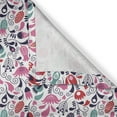 thumbnail image 6 of Ambesonne Floral Grommet Curtain, Ornate Swirls Tulip Art, 50" x 54", Pink Teal Red, 6 of 6