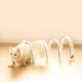 thumbnail image 1 of Jouet Tunnel Pliable de Type S pour Chat avec Plumes pour Chaton Interactif pour Chat d'Intérieur, 1 of 8