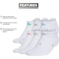 thumbnail image 5 of Women's adidas 6-Pack Athletic No-Show Socks Color: White Size: N/A, 5 of 7