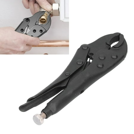 10-Inch Round Mouth Locking Pliers - Heavy Duty Curved Jaw Adjustable Grip Tool For DIY & Professional Use