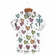 thumbnail image 4 of Ceisia Fashion Unisex Men Women Casual Short Sleeve Printed Turndown Collar Button Gift Shirt, 4 of 6