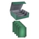 thumbnail image 1 of Caja para baraja de cartas coleccionables, almacenamiento de cartas de juego, exhibición resistente, coleccionable fuerte con 4 Gris verdoso, 1 of 9