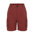 thumbnail image 4 of Baodmurt Shorts pour Femmes, Mode Entraînement Physique Course Randonnée en Plein Air, Rouge P-TTG, 4 of 6