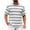 Gray, variant on Mgmyaa Men's Casual T-Shirts Basic Crew Neck Short Sleeve Loose Stripes Tee Shirts