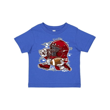 

Inktastic Football Helmet Running Gift Toddler Boy or Toddler Girl T-Shirt