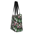 thumbnail image 2 of Vsdgher Lilies Flowers print Reusable Shopping Grocery Bags for Women Shopping with Pouch Foldable Pouch Lightweight Polyester Fabric, 2 of 6