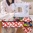 thumbnail image 4 of HELLHERO Christmas Cow Sewing Machine Mat Storage Bag Storage Fabric Polyester Washable for Friend Family Present Sew Table, 4 of 5