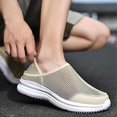 thumbnail image 3 of Men Breathable Athletic Fly Weave Slip On Walking Shoes Running Walking Trainers, 3 of 5