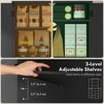 thumbnail image 4 of Tall Black Pantry Cabinet - 64" Kitchen Storage with Adjustable Shelves & Spice Racks for Dining Room, Laundry, Farmhouse Style Cabinet, 4 of 7