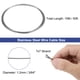 thumbnail image 2 of Uxcell 3/64" (1.2mm) 50ft (15M) 304 Cable de alambre de acero inoxidable 7x7, 2 of 5