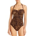 thumbnail image 3 of Lauren Ralph Lauren Womens Ocelot Leopard Print Underwire One-Piece Swimsuit, 3 of 7