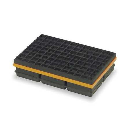 MASON 2LVP3 Vibration Isolation Pad, 6x6x1 1/4 In