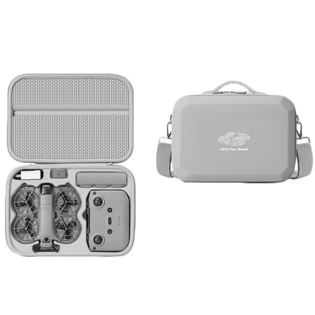 EVA Hard Carrying Case for DJI Neo 2,Portable Storage Protective Bag for DJI Neo Fly More Combo,Compatible with RC-N3 Remote Controller,Battery Charging Hub & Accessories with Shoulder Strap