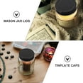 WAXIAYU Ball Canning Lids Mason Jar Caps 70mm Black Bulk