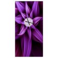 thumbnail image 1 of DesignArt Fractal Flower Purple Large Wall Clock, 1 of 2