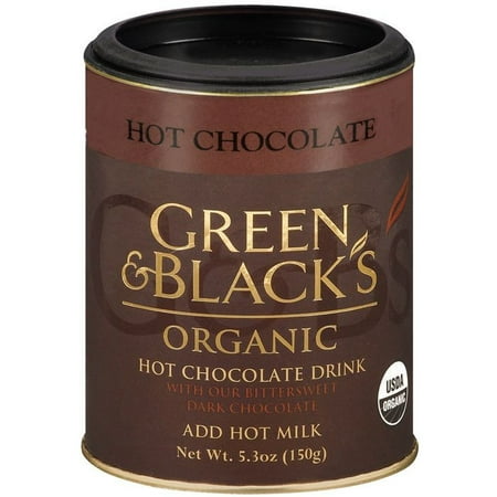 Green & Black's Organic Hot Chocolate Drink, 5.3 OZ - Walmart.com