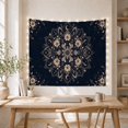 thumbnail image 5 of Radially Mandala Deep With Navy Blue, Mystical Fantasy for Space Lovers, Galaxy Room Decor Room Accent, Mother's Day Gift, Tapestry Wall Hanging for Bedroom and Dorm, 5 of 7