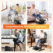 Baokaler Under Desk Elliptical, Electric Leg Exerciser while Sitting for Seniors, 12 Speeds,Black