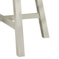 thumbnail image 4 of 48 Inch Round Dining Table, 2 Tone Dark Veneer Top, Crisp White Base- Saltoro Sherpi, 4 of 5