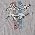 thumbnail image 2 of Ford Mustang T-Shirt Mustang Stripes Unisex Graphic Tee for Men & Women, 2 of 7