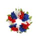 thumbnail image 2 of Corona patriótica roja, blanca y azul para la puerta principal – Decoración exterior interior interior del Día de la Independencia del 4 de julio para el Día de la Independencia y el Día de los Caídos, 2 of 9