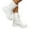 White, variant on Womens Combat Boots Lace up Fashion Ankle Booties Side Zipper 2025 Fall Winter Dress Shoes with Side Zipper Black Size 7