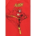 thumbnail image 2 of DC Toddler Boys' Classic The Flash Union Suit Footless Pajama Costume, 2 of 6