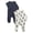 GREYSTONE/ OLD IVORY CREAM, variant on Baby Gender Neutral Zip Front Coverall, 2-Pack, Sizes Preemie-6/9 Months