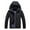 Black, variant on Men Thin Jacket Casual Sports Windbreaker Hooded Solid Color Coat