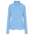 thumbnail image 5 of Ltctricy Workout Tops for Women Long Sleeve Quarter Zip Collared Sun Protection Athletic Shirts Running Hiking Tees with Thumb Holes, 5 of 6