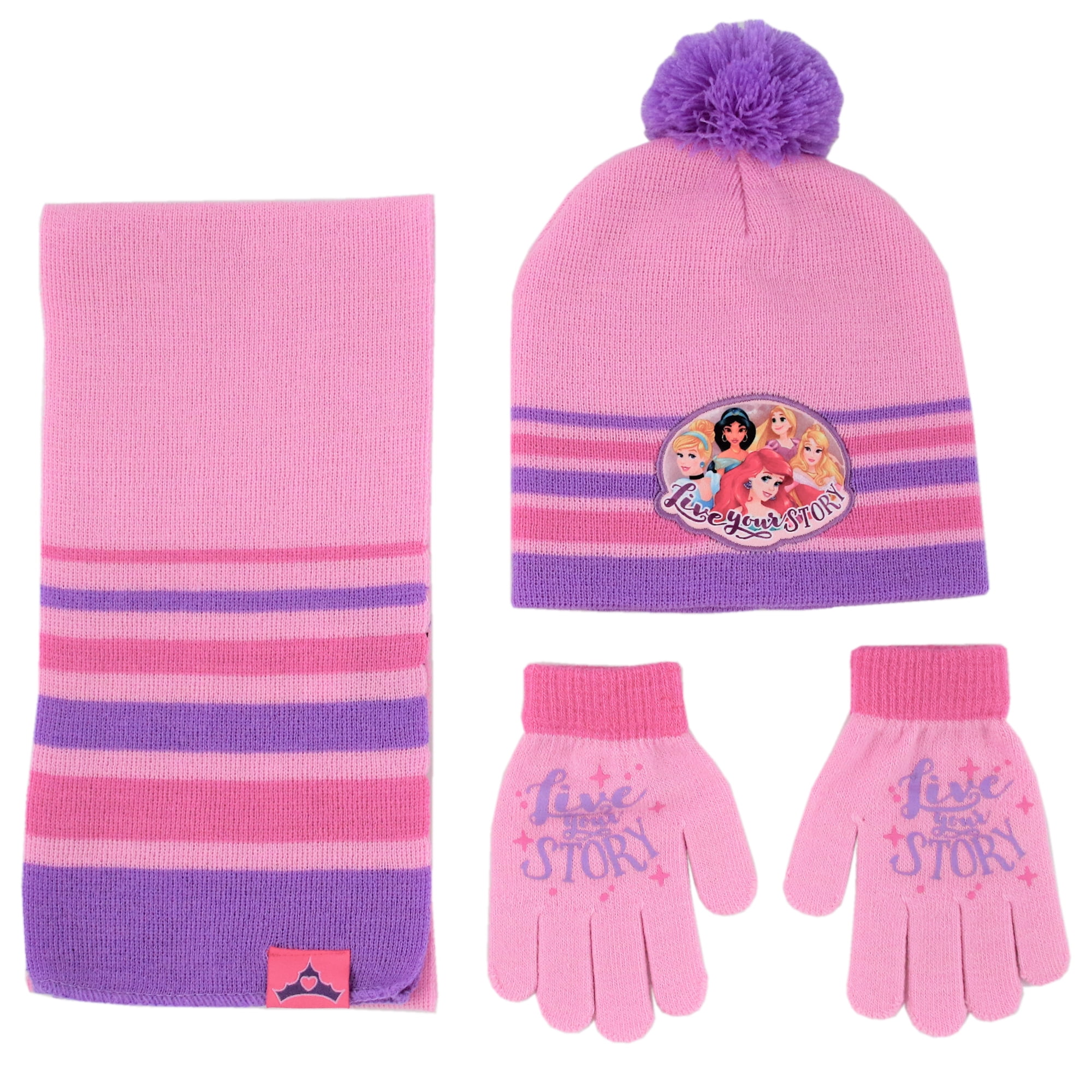 Disney Disney Princess Hat, Scarf and Gloves or Mitten Cold Weather
