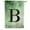 Monogram B, variant on America Forever Monogram Letter X House Flag, 28 x 40 inch Double Sided, Greenery Flag, Botanical Monogram Flag, Initial Flag, Spring Summer Outdoor Decor, Yard Decoration