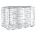 thumbnail image 4 of vidaXL Gabion Basket with Cover 39.4"x19.7"x39.4" Galvanized Iron, 4 of 5