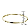 thumbnail image 2 of Gold Tone over Sterling Silver Polished Flex Bangle Bracelet, 2 of 2