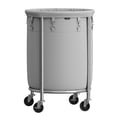 thumbnail image 1 of Cesta de ropa SONGMICS 110L con ruedas, gris y plata, 1 of 7